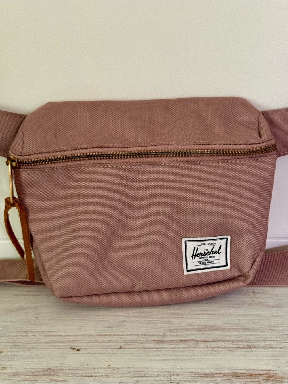 Herschel Supply Company Rose Pink Waist Pack with Gold Zipper